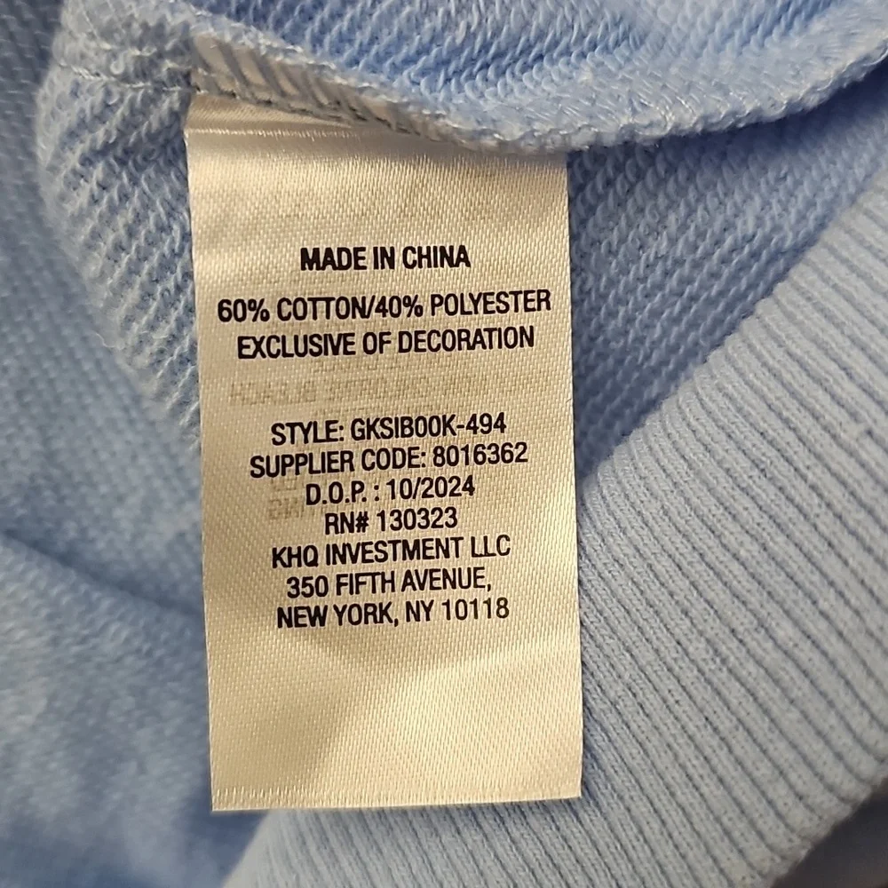 Gap Kids Full Zip French Terry Jacket Blue Size L 10-12